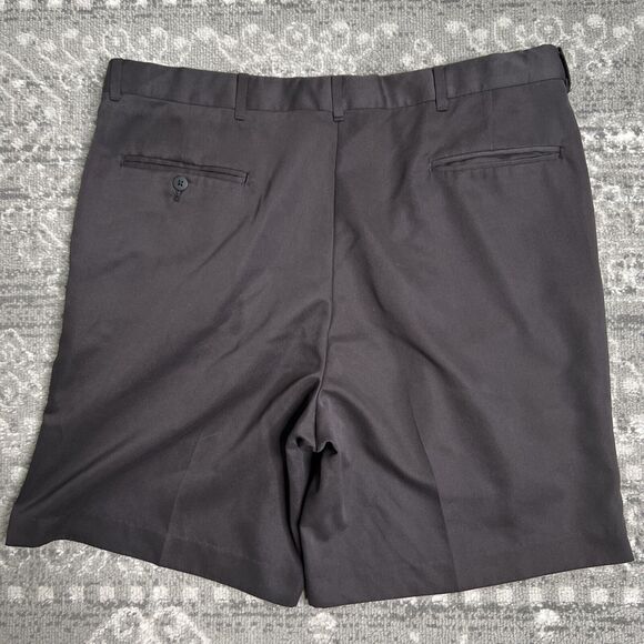 Norm Thompson Chino Casual Pleated Shorts Men's Size 38 Black 8" Length Golf - Picture 4 of 8